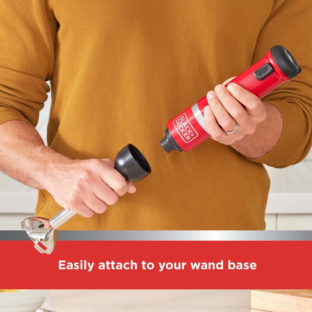 Black And Decker Kitchen Wand Cordless Immersion Blender Red