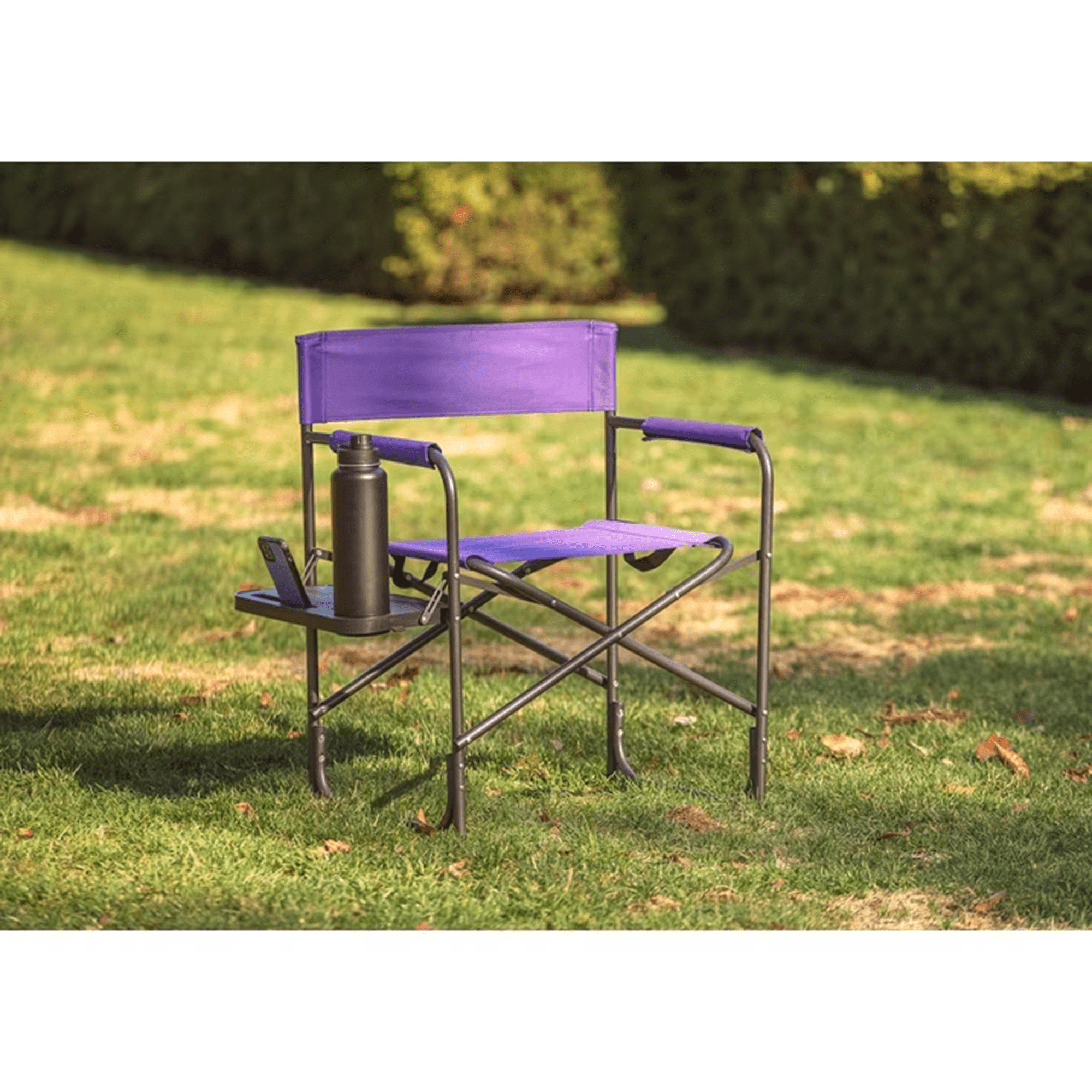 Ozark Trail Director Chair with Side Table - Purple