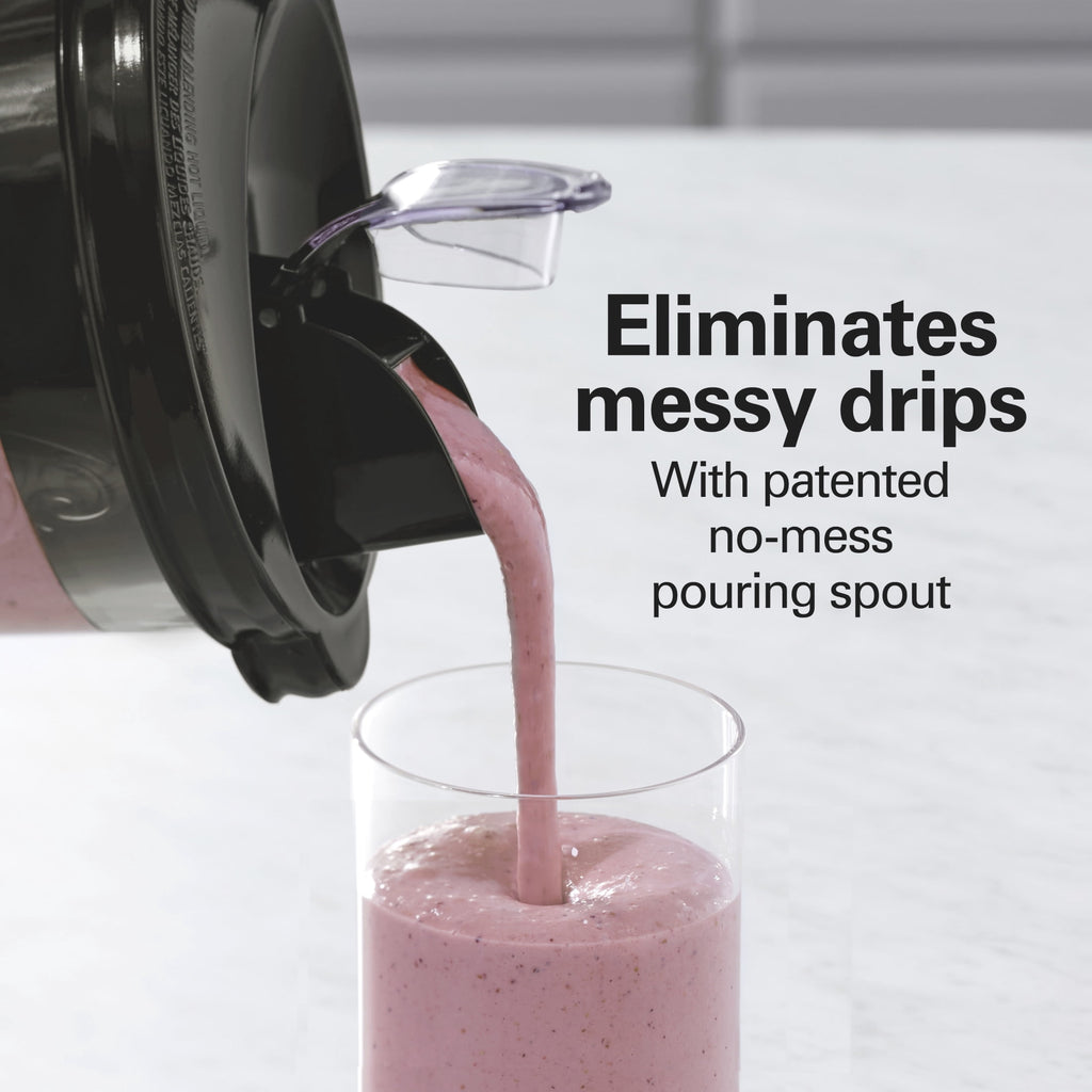 Hamilton Beach Smoothie Smart Blender - 48 oz Glass Jar 850 W Countertop Blender for Kitchen, Stainless Steel