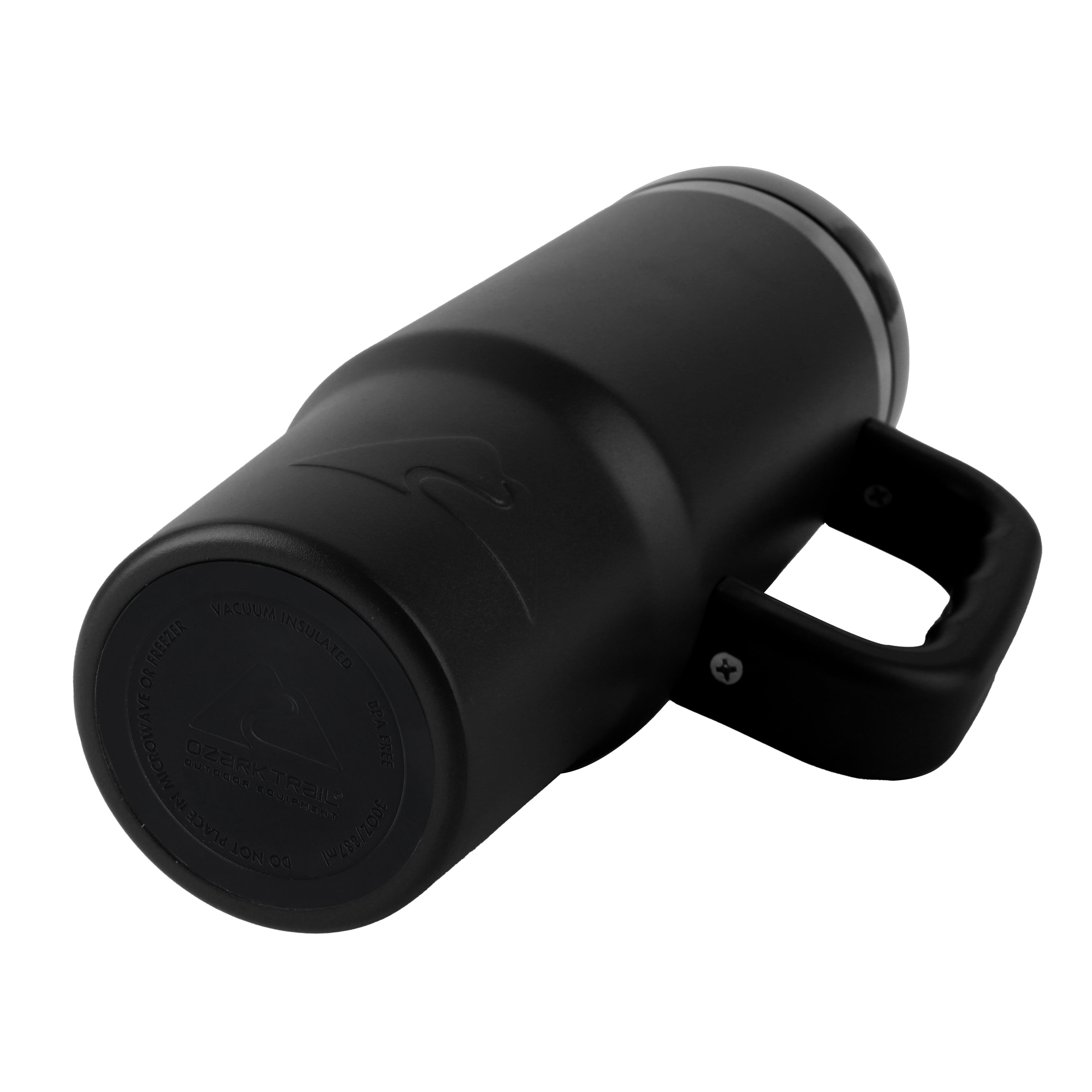 Ozark Trail 30 oz Stainless Steel Insulated Tumbler with Handle - Rich Black