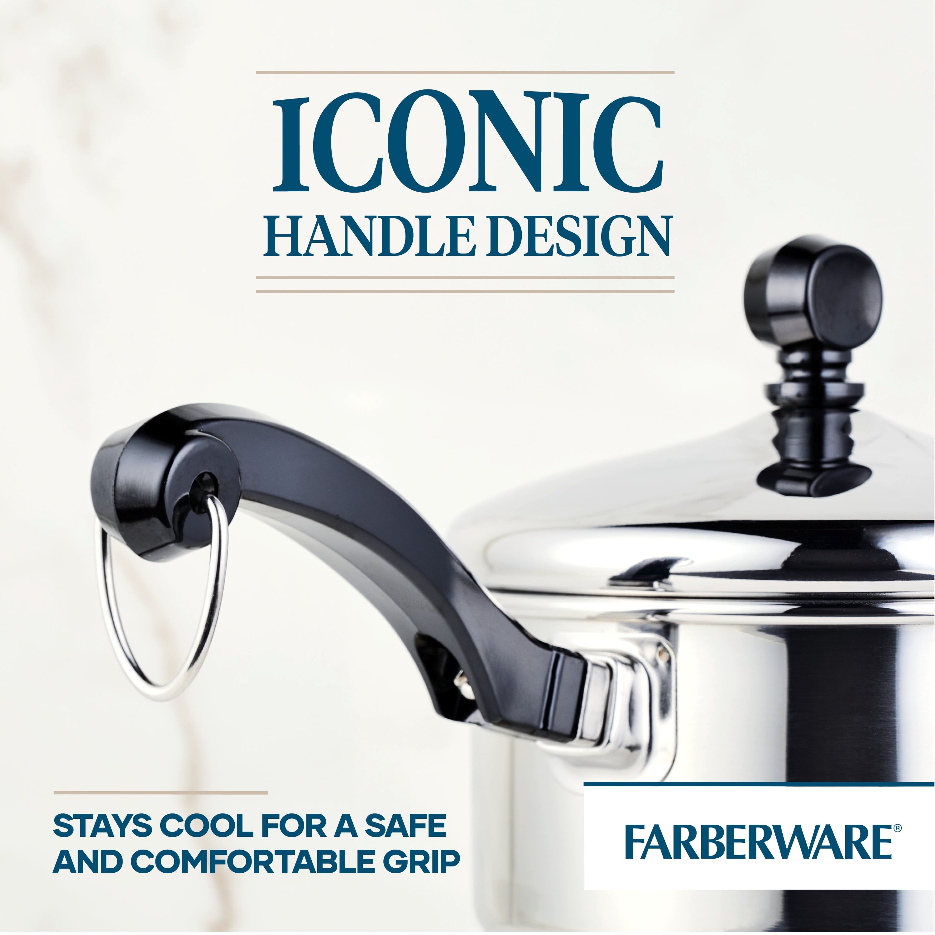 Farberware Classic Series 1 Quart Stainless Steel Sauce Pan with Lid - Induction Compatible, Metal Utensil and Dishwasher Safe, Stainless Steel