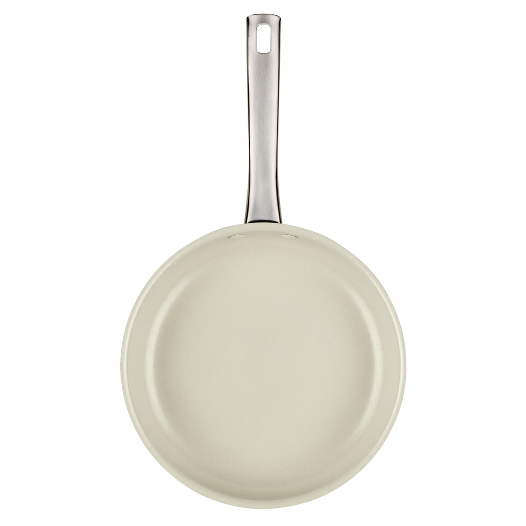 Farberware Vibrance 2.75 Quart Ceramic Nonstick Saute Pan with Lid - Dishwasher Safe and Oven Safe to 500°F, Blue