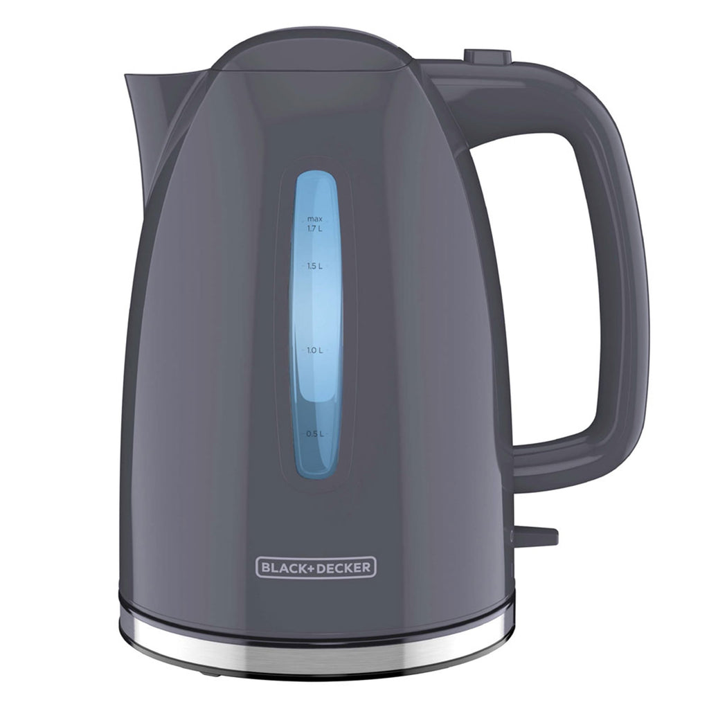 BLACK+DECKER KE1555GY 1.7L Cordless Electric Kettle with Rapid Boil - Grey