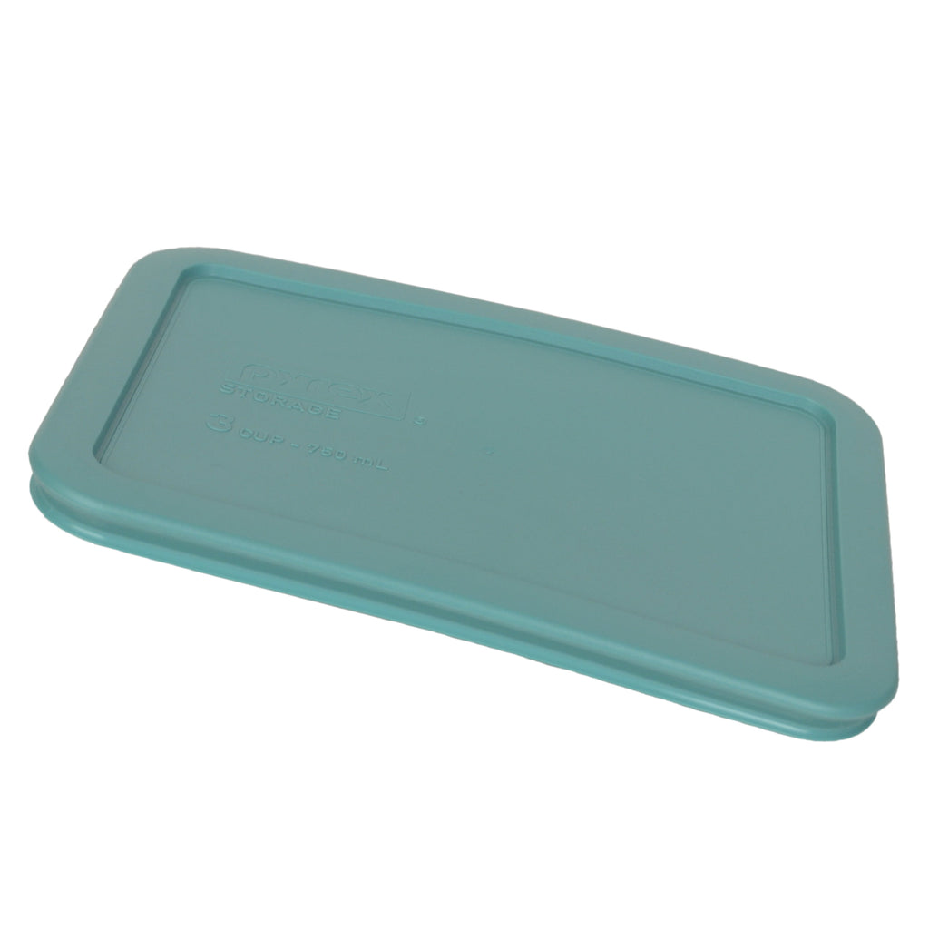 Pyrex Replacement Lid 7210-PC Turquoise Rectangle Cover 6-Pack for Pyrex 7210 3-Cup Dish (Sold Separately)