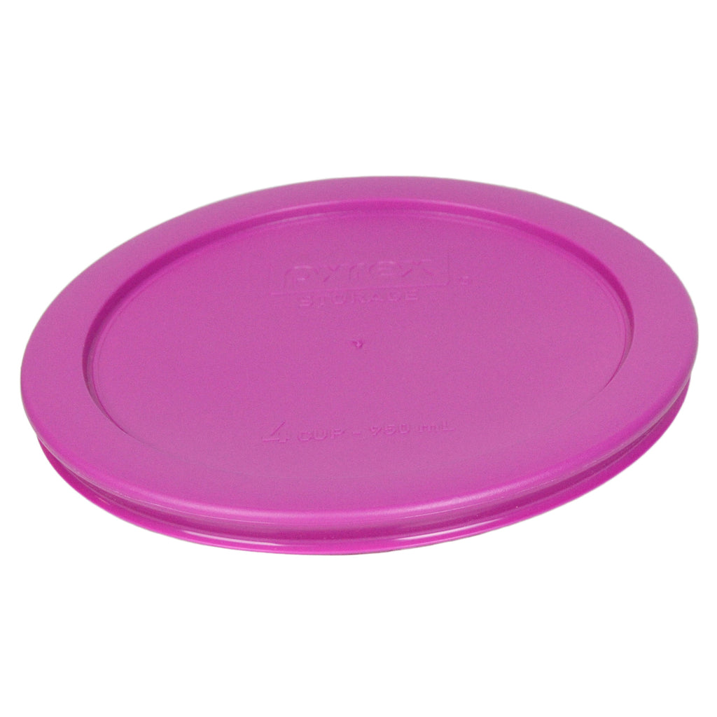 Pyrex 7201 4-Cup Bowls & 7201-PC Berry Pink Lids (2-Pack) - Made in USA