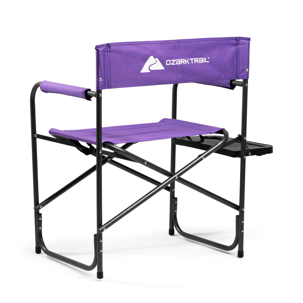 Ozark Trail Director Chair with Side Table - Purple