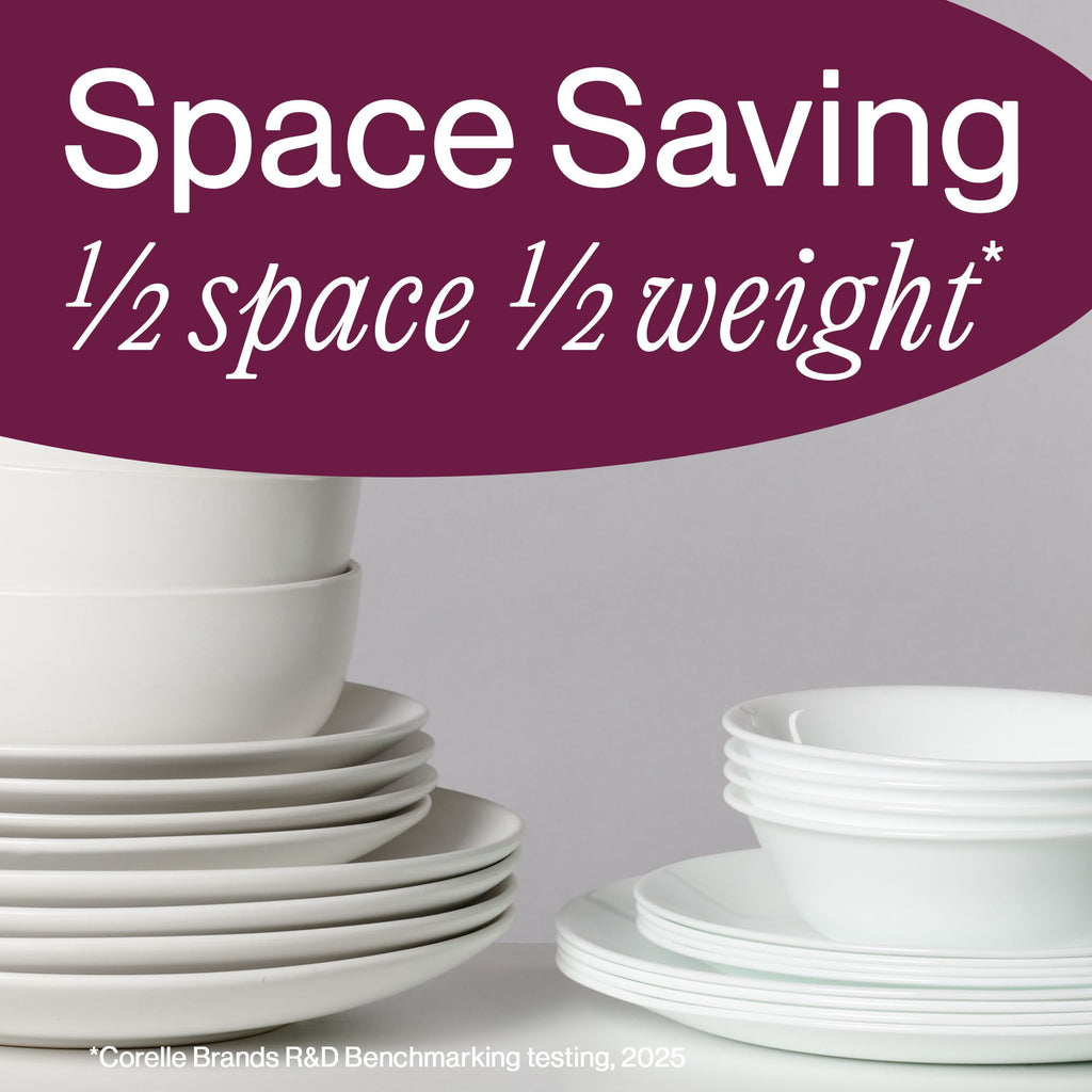Corelle Logan 18-Piece Glass Dinnerware Set (Service for 6)