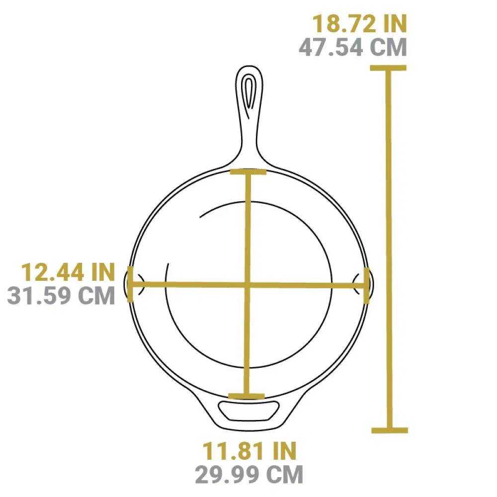 Lodge Chef Collection 3pc Set (8” - 10", & 12" Skillet)