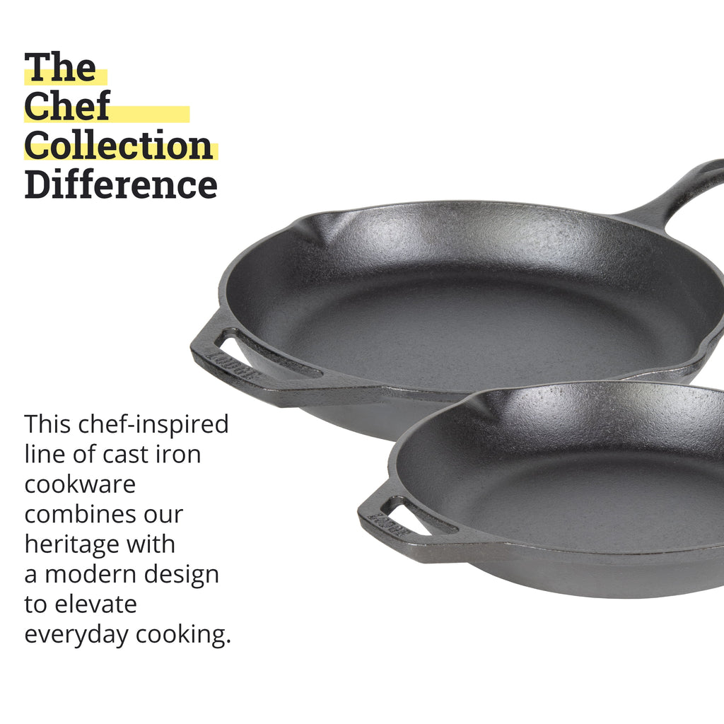 Lodge Chef Collection 2pc Set (10" & 12" Skillet)