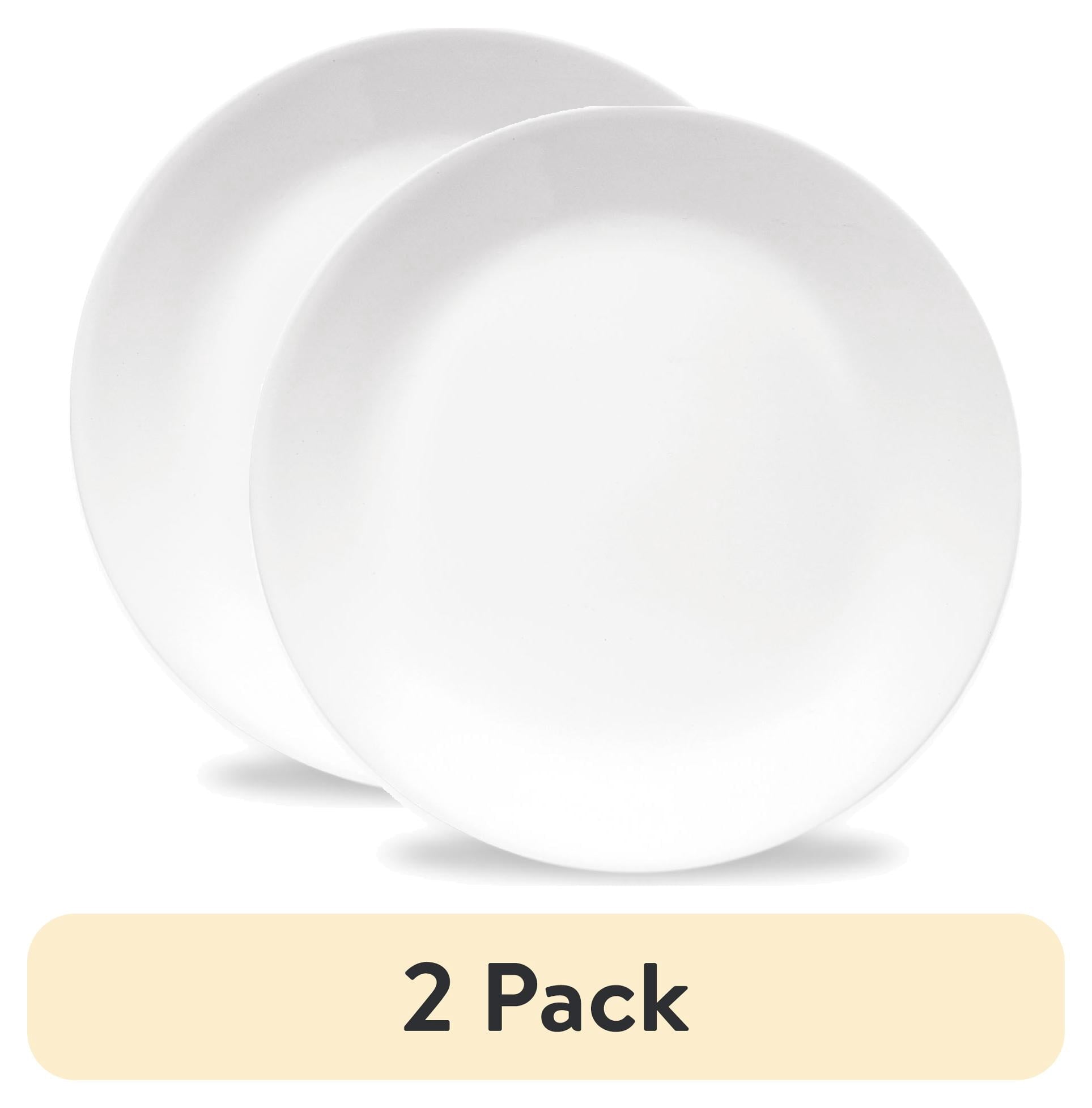 Corelle Winter Frost White - Round Lunch Plate, 8.5" - 2-Pack