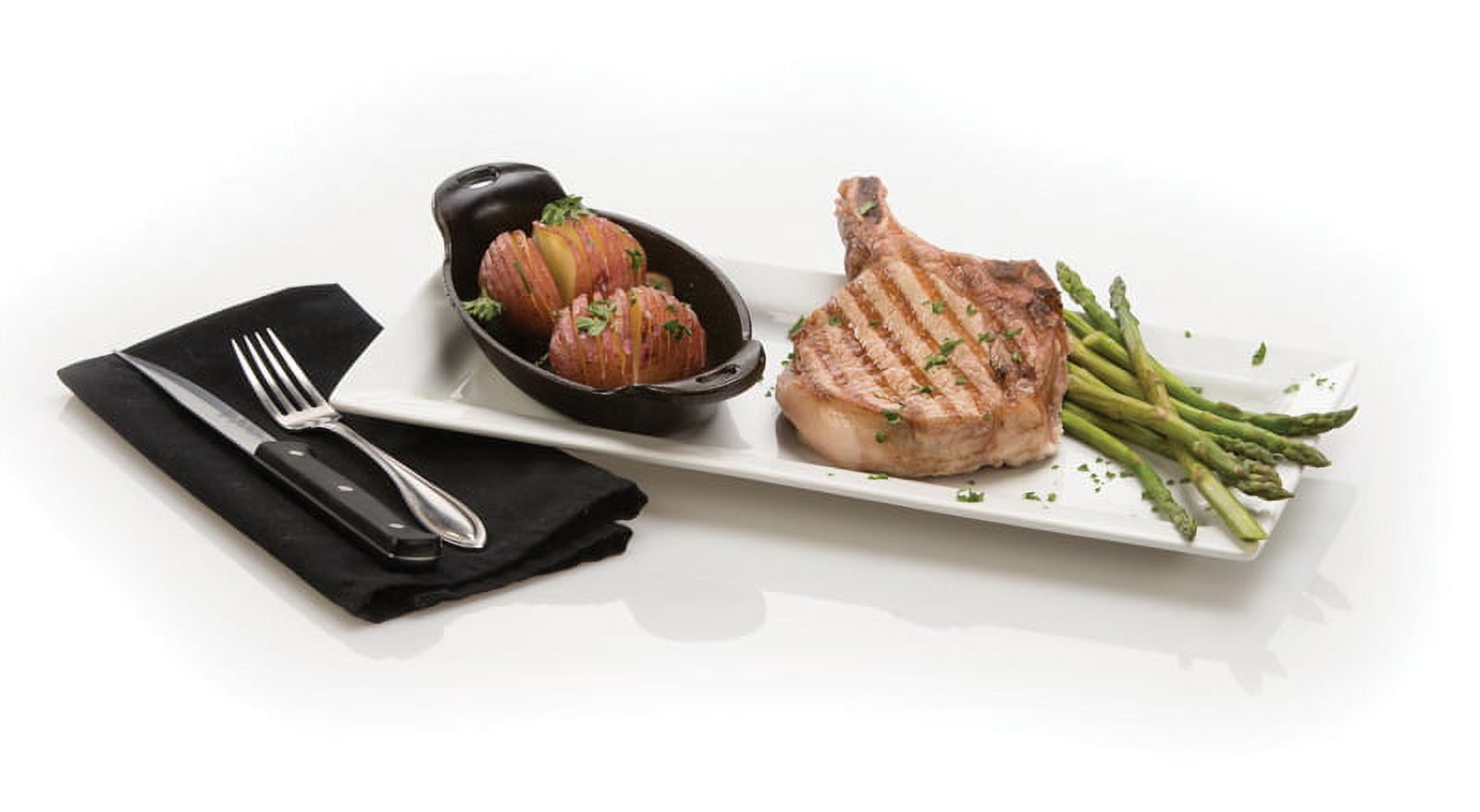 Lodge 9 Ounce Cast Iron Oval Mini Server - HMSOV, Heat Treated & Seasoned