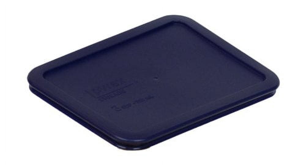 Pyrex 7210-PC Rectangle Dark Blue Plastic Storage Replacement Lid (6-Pack)