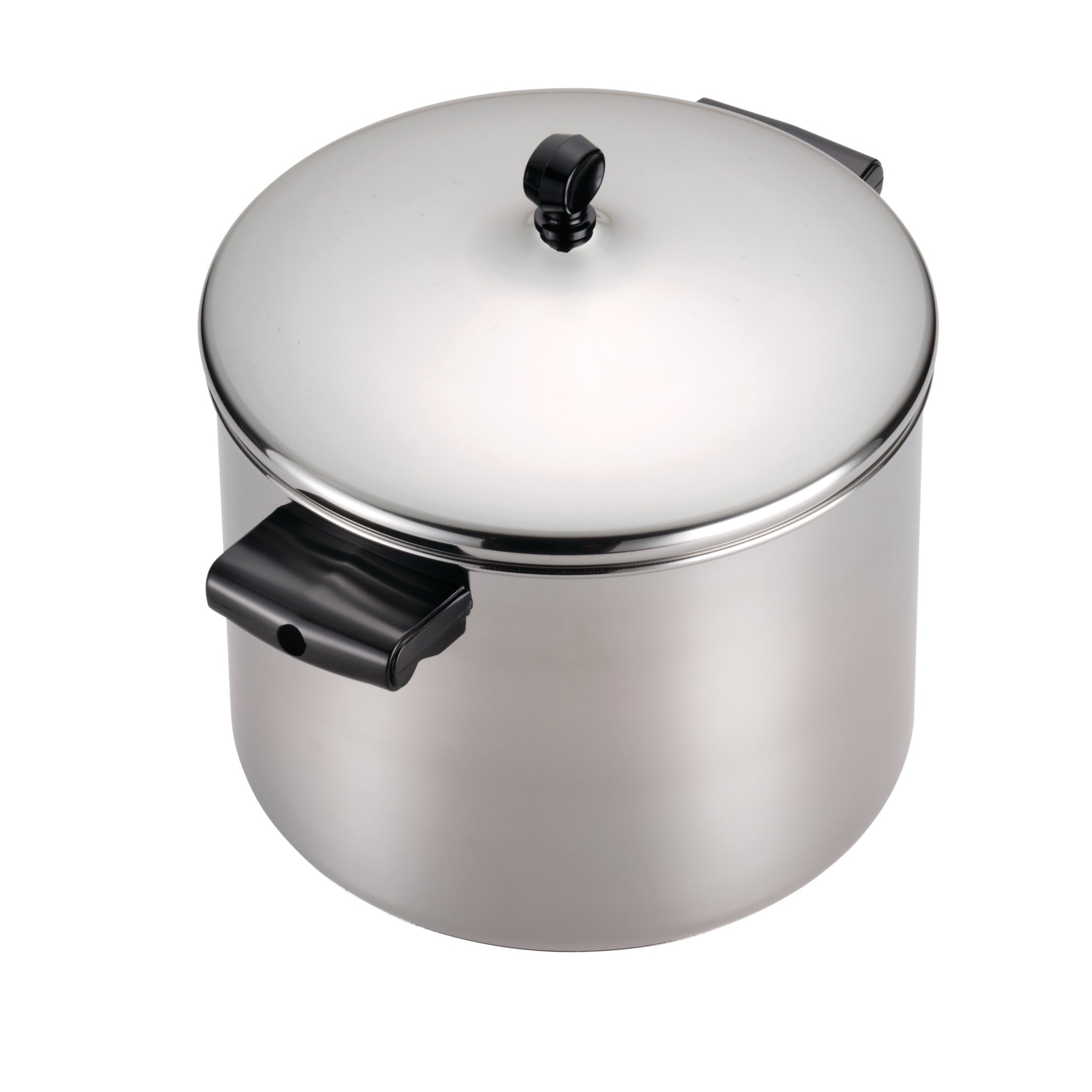 Farberware Classic Series 6 Quart Stainless Steel Stockpot with Lid - Induction Compatible, Metal Utensil and Dishwasher Safe, Stainless Steel