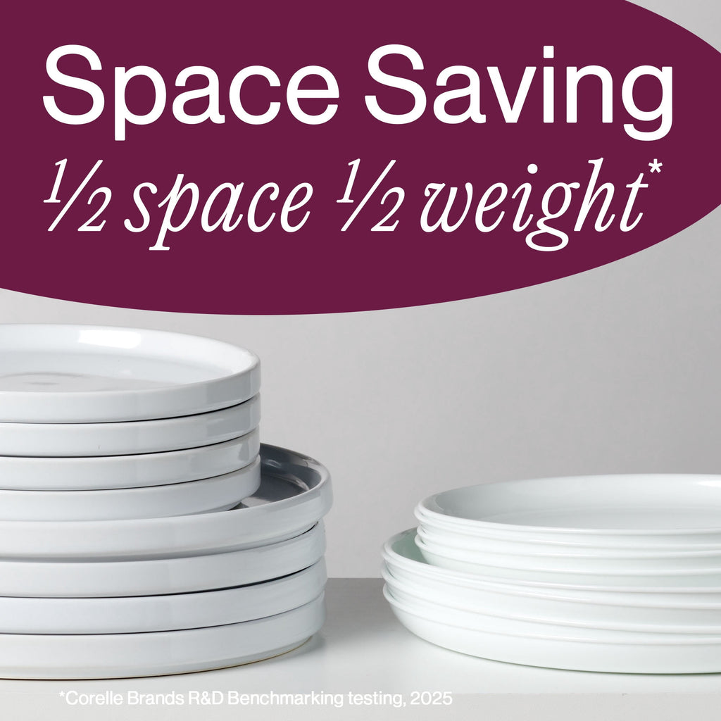 Corelle Versa - White Round Dinner Bowl, 30-oz