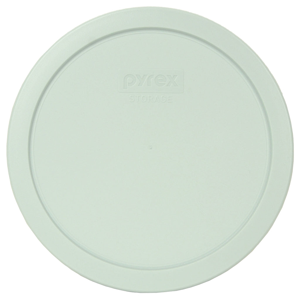 Pyrex 7203 7-Cup Round Glass Food Storage Bowl with 7402-PC Muddy Aqua Plastic Lid