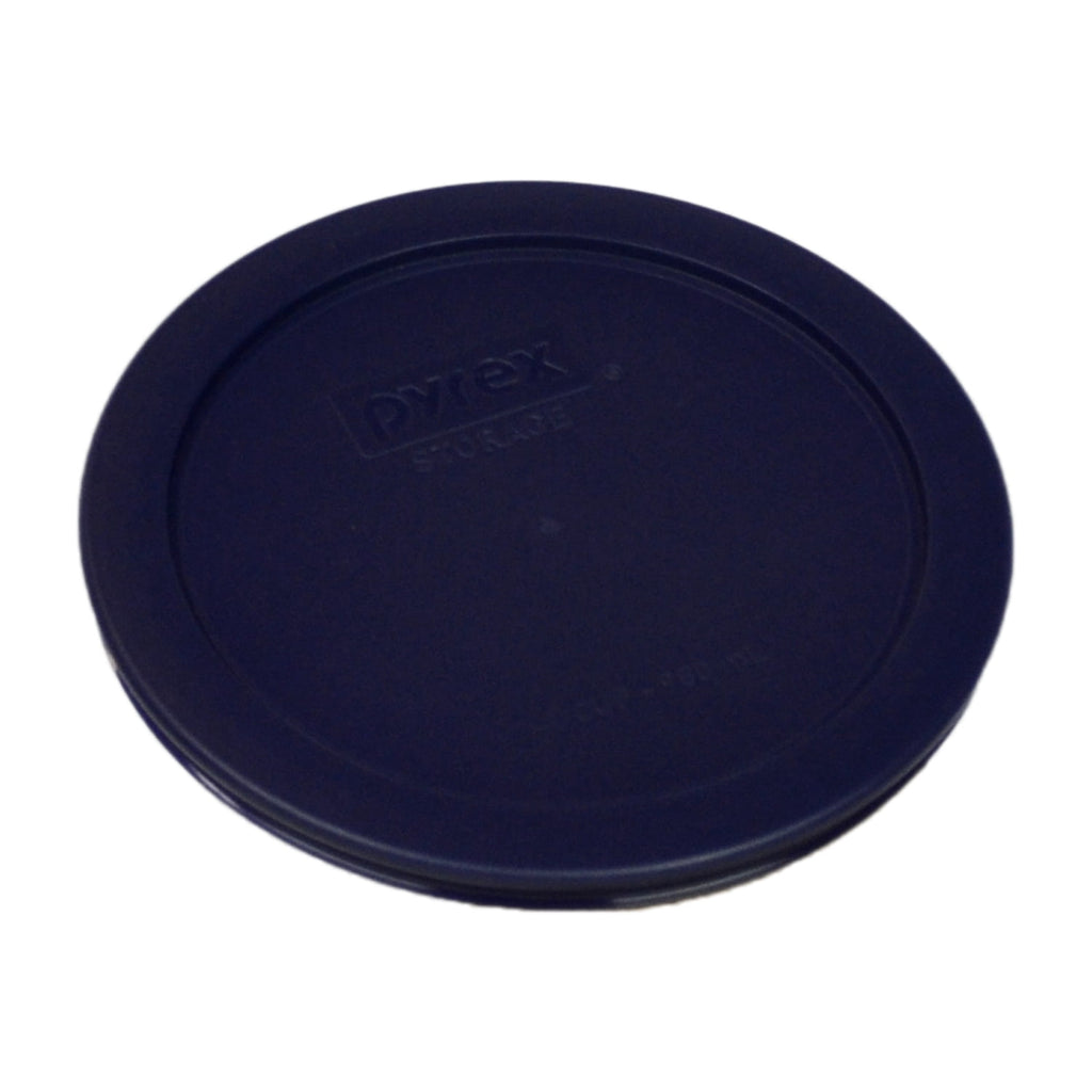 Pyrex 7201 Round Glass Food Storage Bowl and 7201-PC Dark Blue Lid Cover