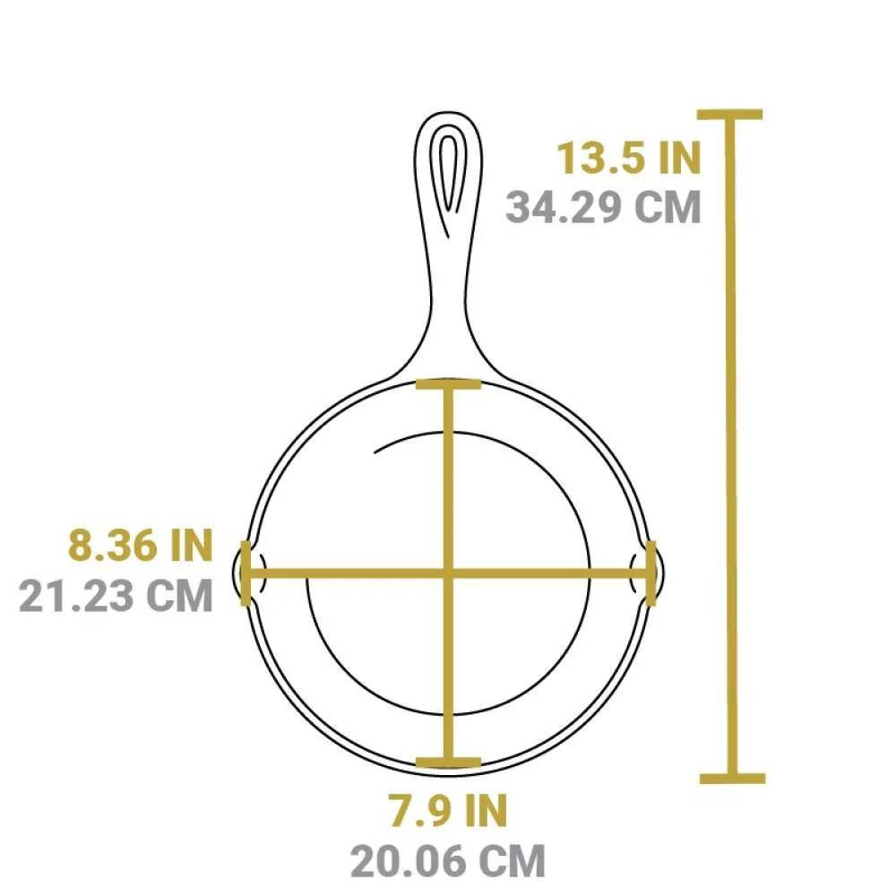 Lodge Chef Collection 3pc Set (8” - 10", & 12" Skillet)