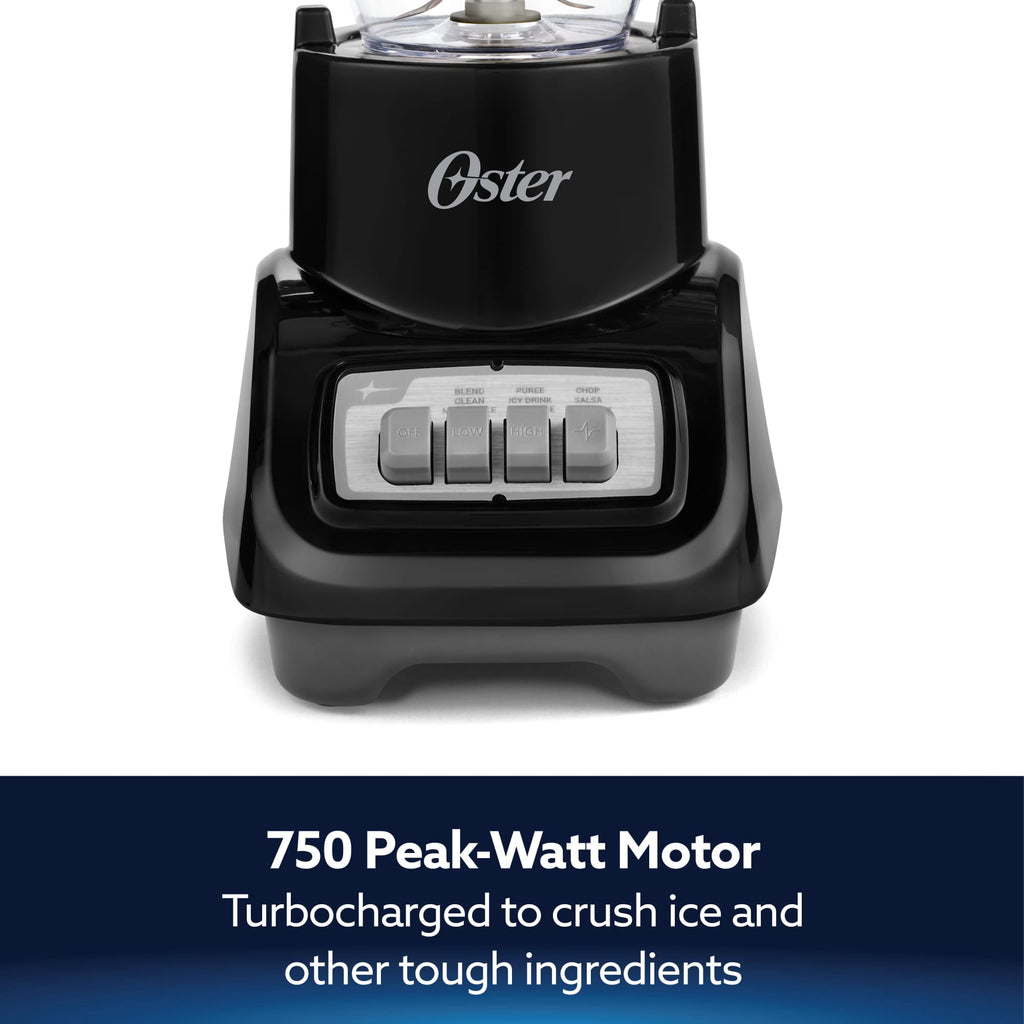 Oster Turbo 5-Speed Black Countertop Blender - Kitchen Blender, Blender for Smoothies