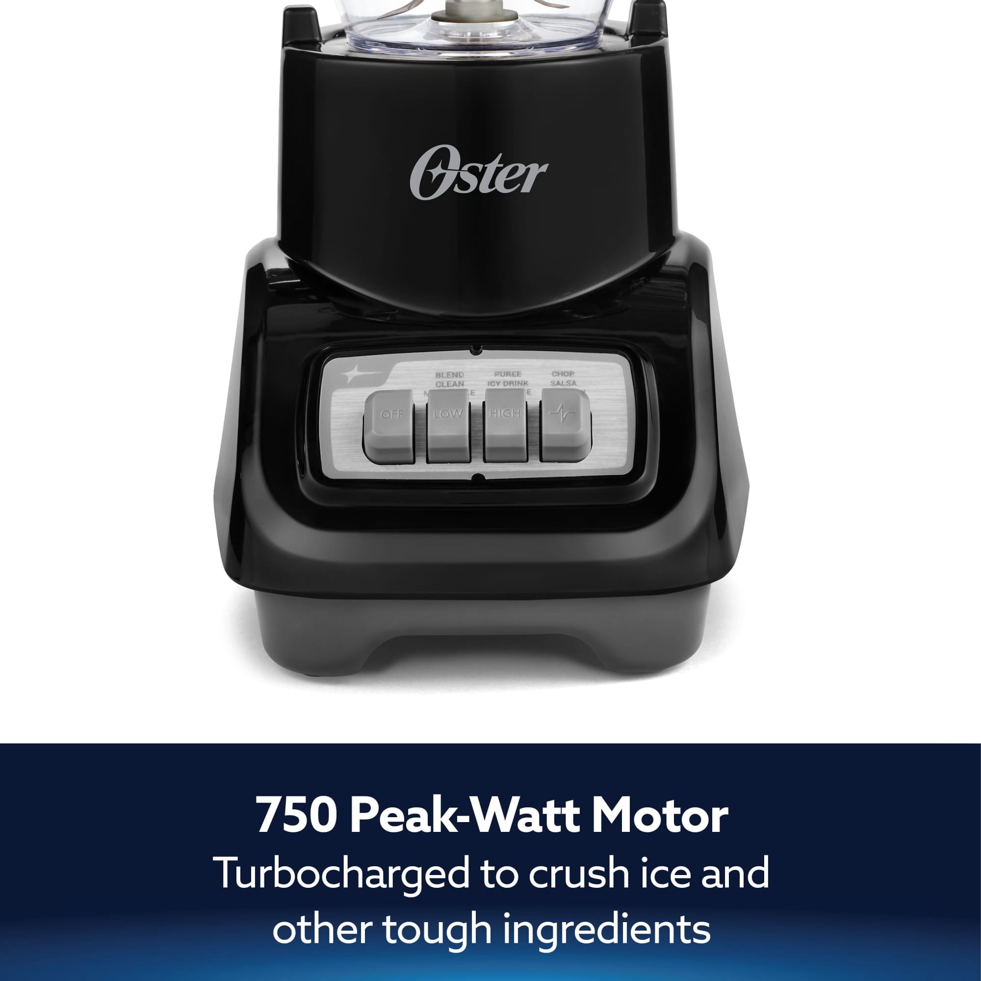 Oster Turbo 5-Speed Black Countertop Blender - Kitchen Blender, Blender for Smoothies