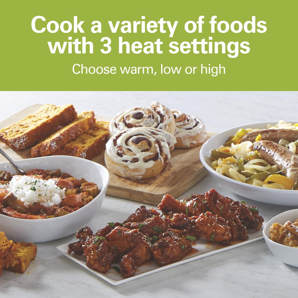 Hamilton Beach 4 Qt Programmable Slow Cooker - Stoneware Crock with Removable Pot, Stainless Steel