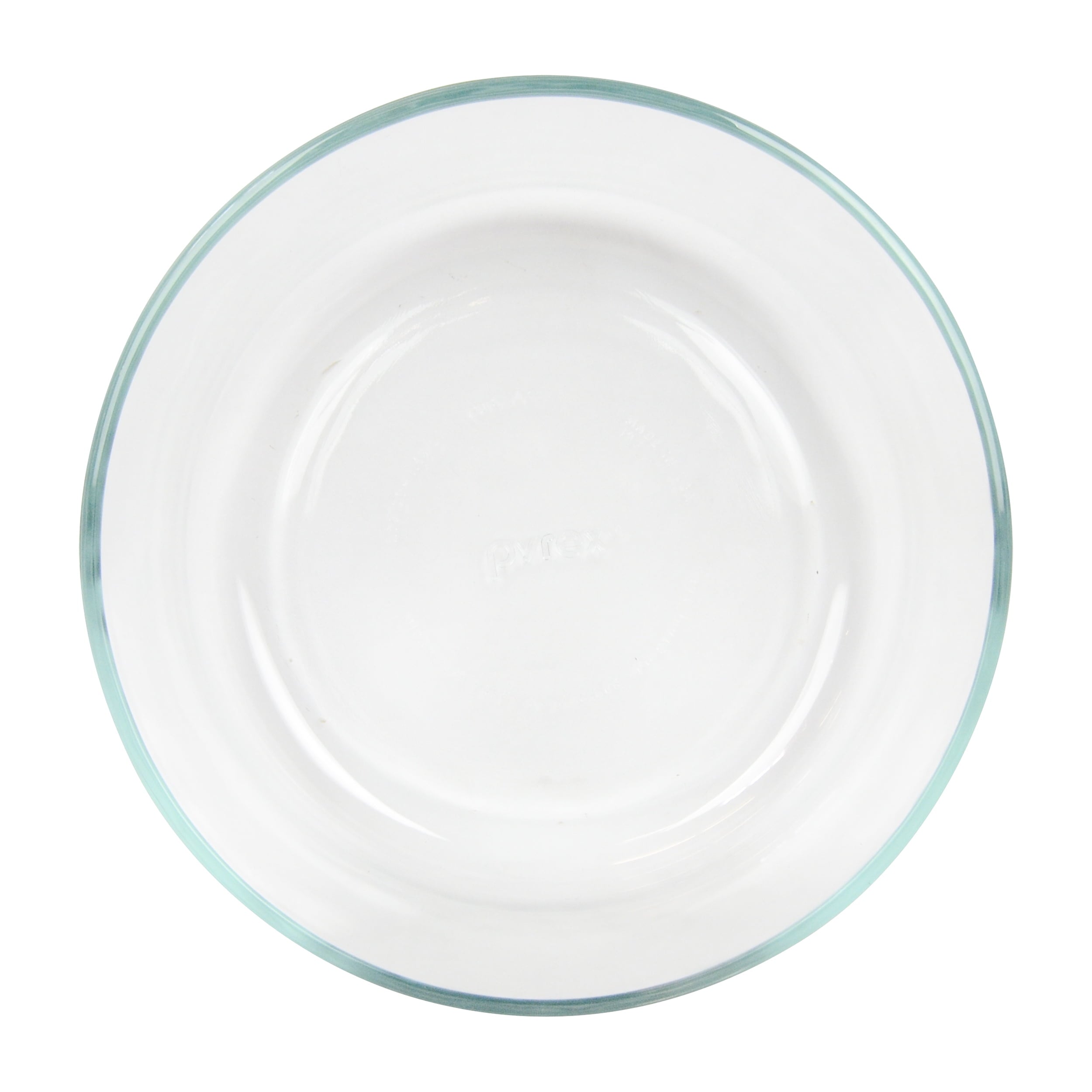 Pyrex 7203 7-Cup Round Glass Food Storage Bowl with 7402-PC Muddy Aqua Plastic Lid