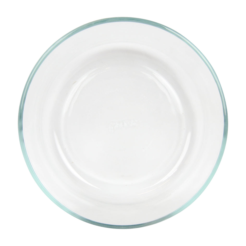 Pyrex 7203 7-Cup Glass Food Storage Bowl and 7402-PC Bahama Sunset Orange Plastic Lid Cover (4-Pack)