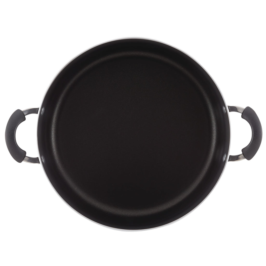 Farberware Easy Clean 8 Quart Nonstick Stockpot / Dutch Oven - Dishwasher Safe, Black