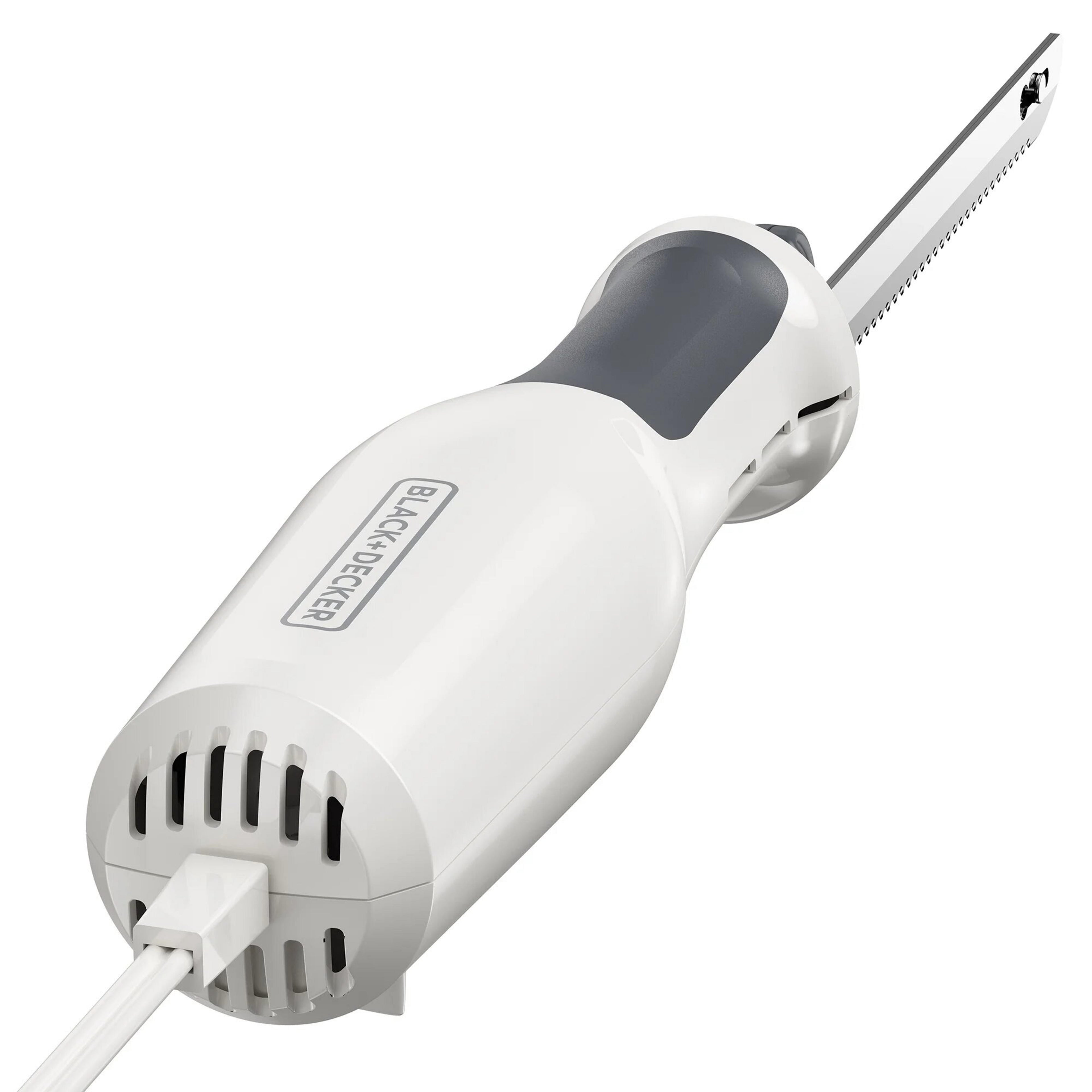 BLACK+DECKER 9-Inch Electric Carving Knife - Stainless Steel, White