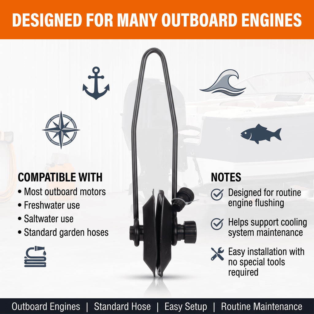 Ozark Trail Large Motor Flusher for Outboard Boat Engines