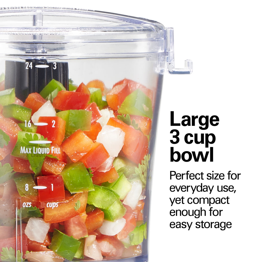 Hamilton Beach Electric Food Chopper & Mini Food Processor - 3-Cup, Black
