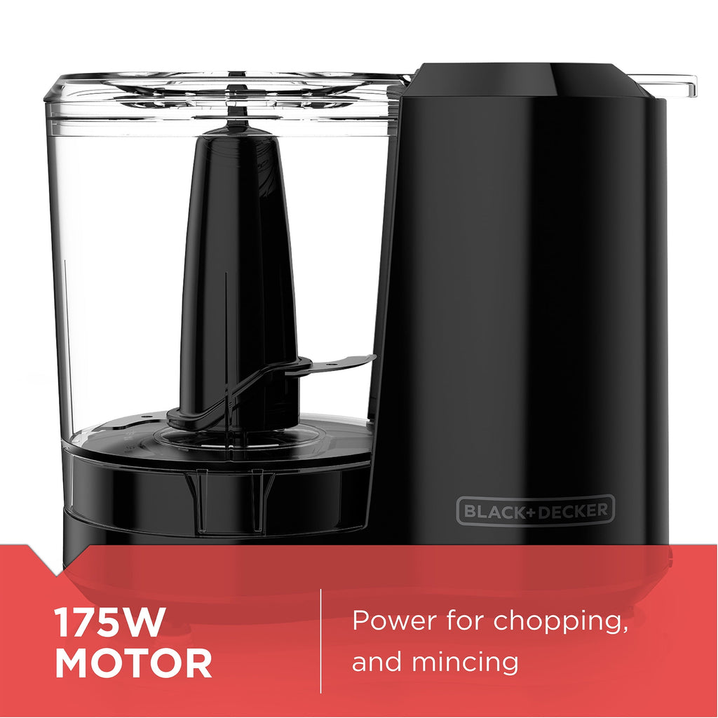 BLACK+DECKER FreshPrep 3-Cup Electric Food Chopper - Black, HC300B