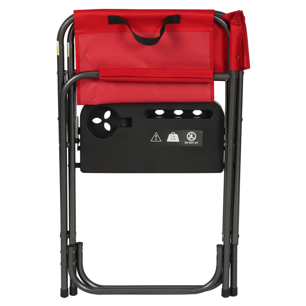 Ozark Trail Director Chair with Side Table - Red