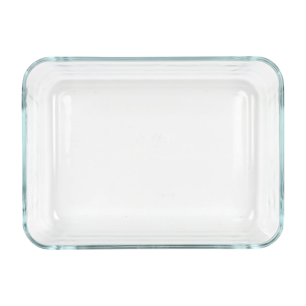 Pyrex (2) 7210 3-Cup Glass Dishes & (2) 7210-PC Sun Bleached Turquoise Lids