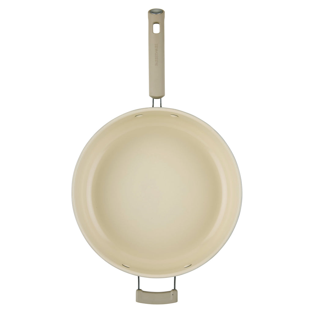 Farberware TrueCook 6qt Ceramic Jumbo Cooker - Dishwasher and Oven Safe, Taupe