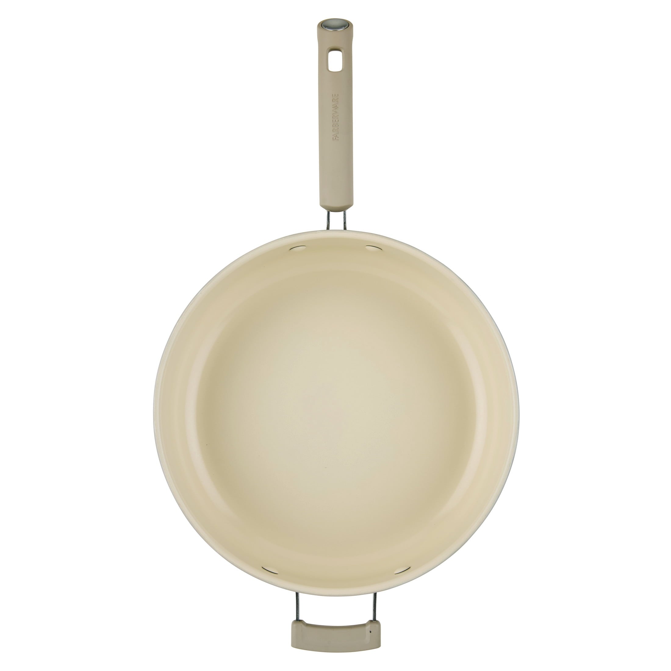 Farberware TrueCook 6qt Ceramic Jumbo Cooker - Dishwasher and Oven Safe, Taupe