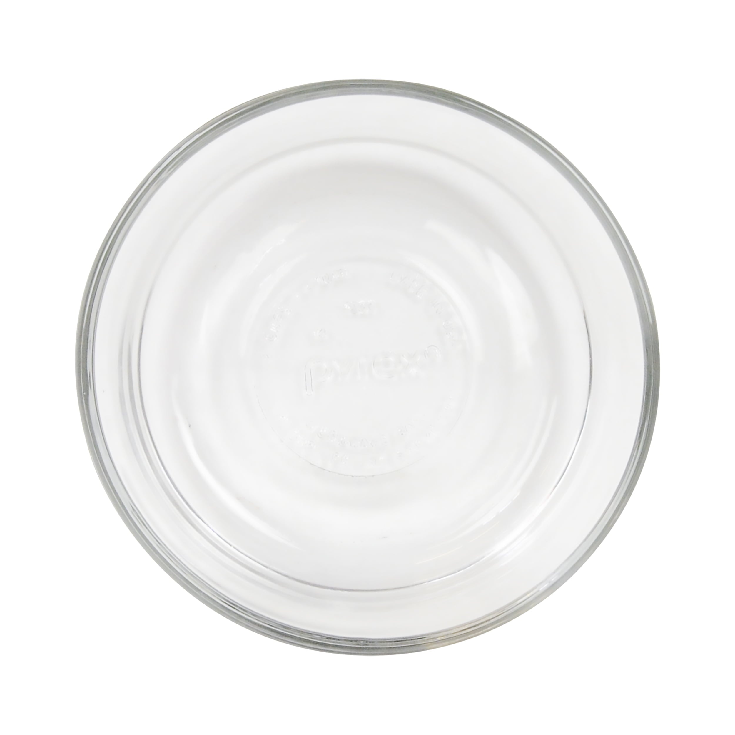 Pyrex (6) 7200 2-Cup Glass Food Storage Bowls and (6) 7200-PC Meyer Lemon Plastic Lids
