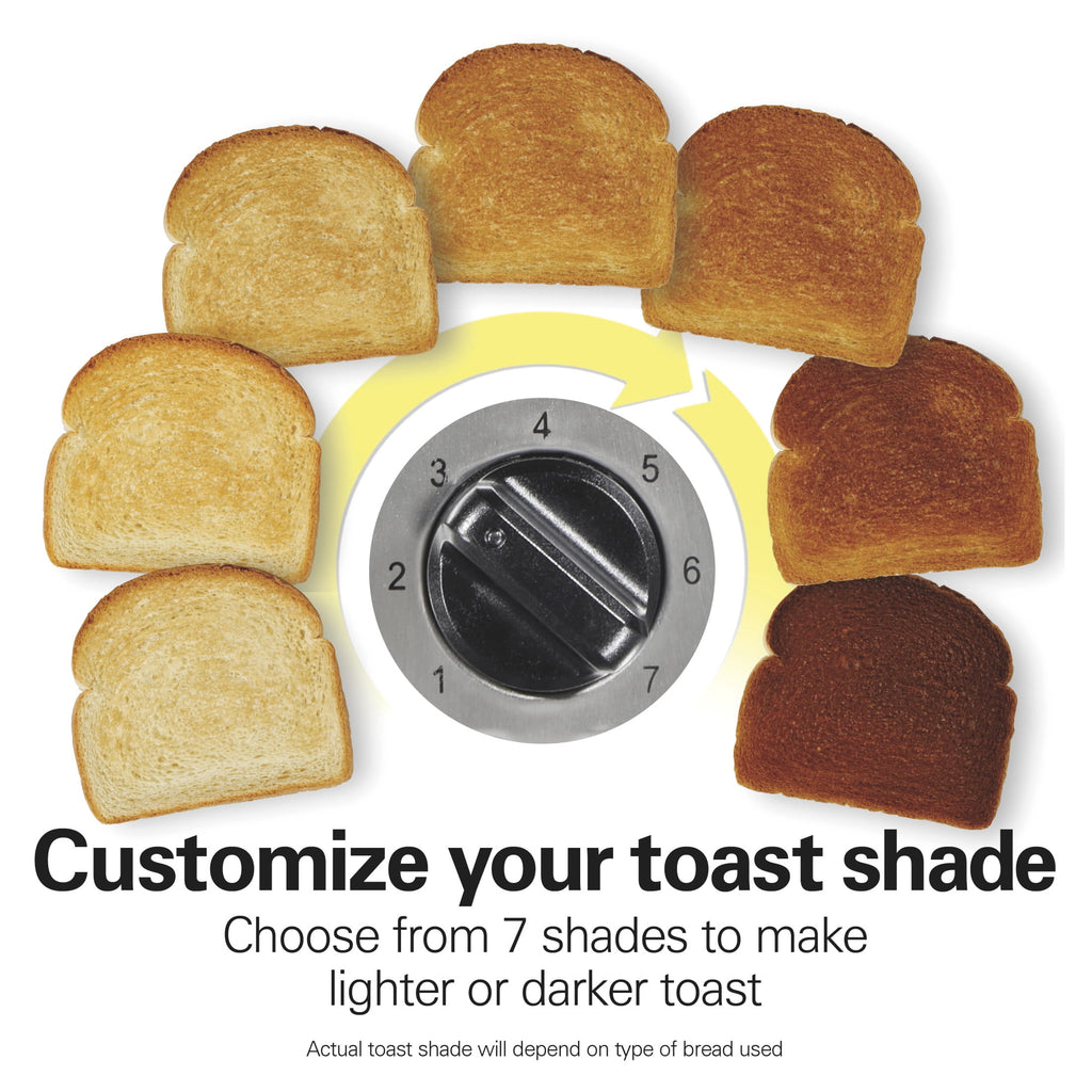 Hamilton Beach 2-Slice Bread and Bagel Toaster with Long Slots and Removable Crumb Tray - Black