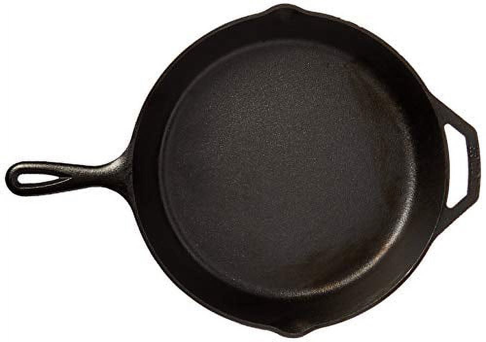 Lodge Wildlife Series-12 Inch Seasoned Cast Iron Skillet with Bear Scene and Assist Handle - 12", Black