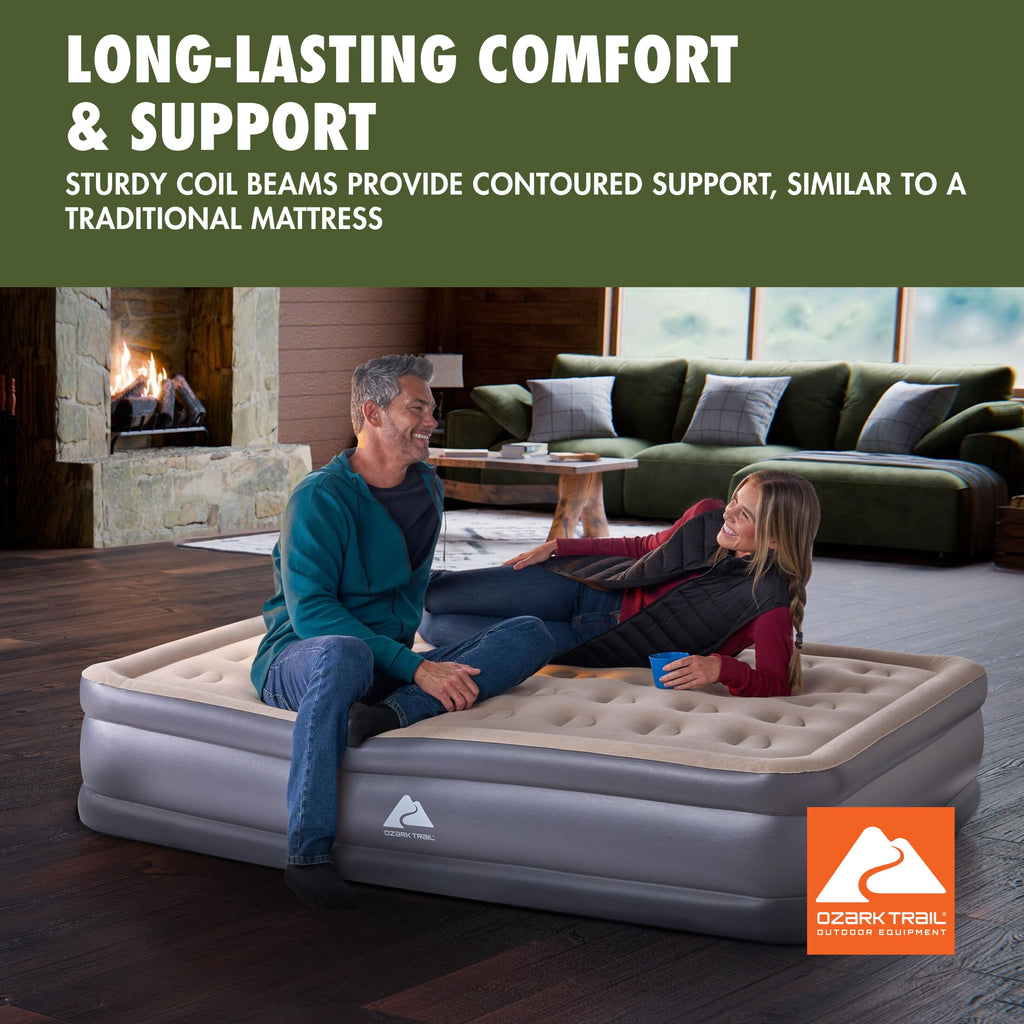 Ozark Trail 16" Full Air Mattress with Built-In Electric Pump