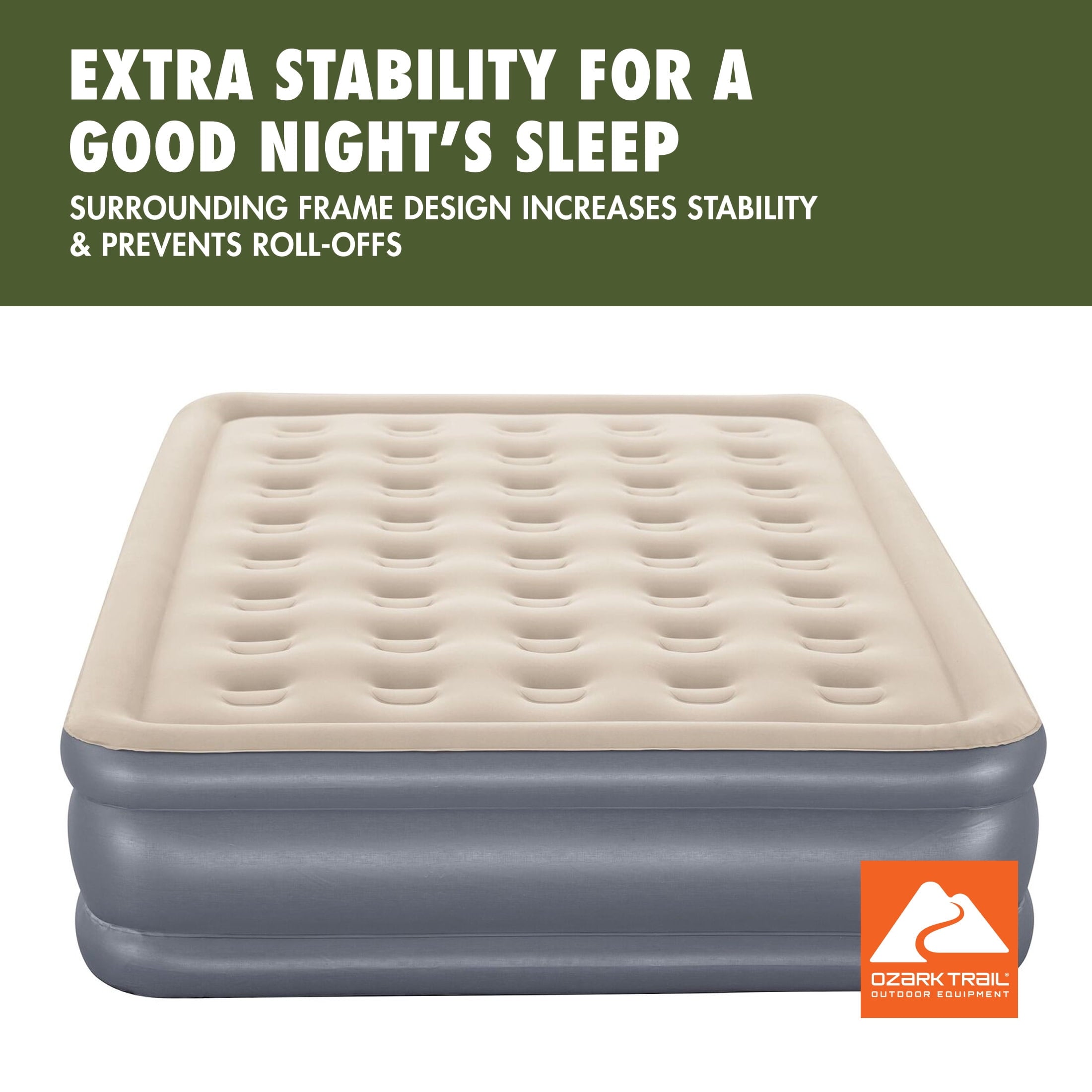 Ozark Trail 16" Full Air Mattress with Built-In Electric Pump