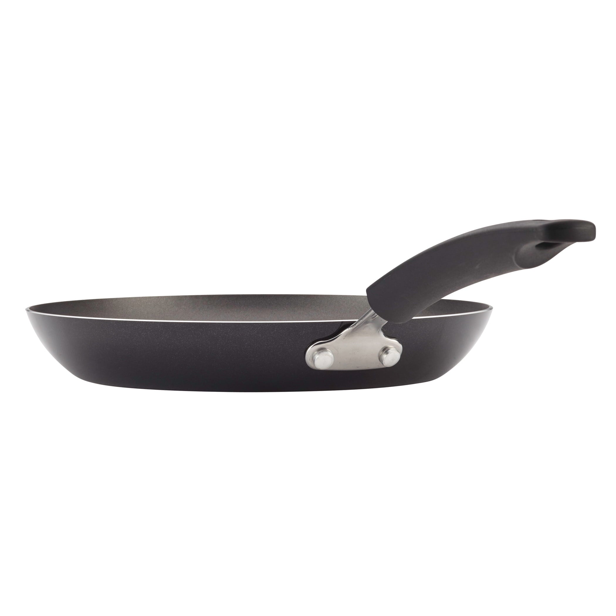 Farberware Easy Clean 3 Pcs Nonstick Frying Pans / Skillets - Dishwasher Safe, 8 Inch, 9.75 Inch, 12 Inch, Black