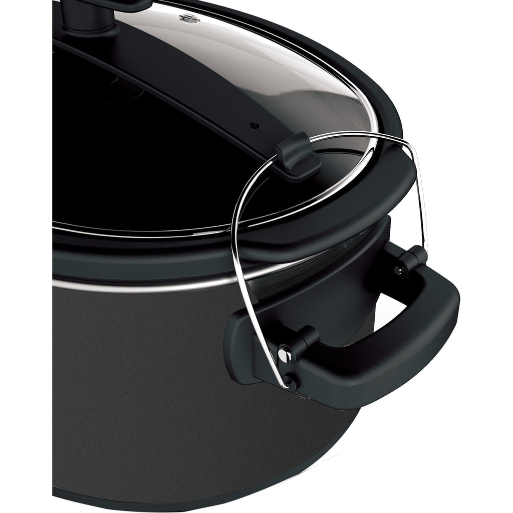 BLACK+DECKER 7-Quart Slow Cooker - SCD4007, Chalkboard Exterior, Locking Lid, 3 Heat Settings, Removable Stoneware Crock