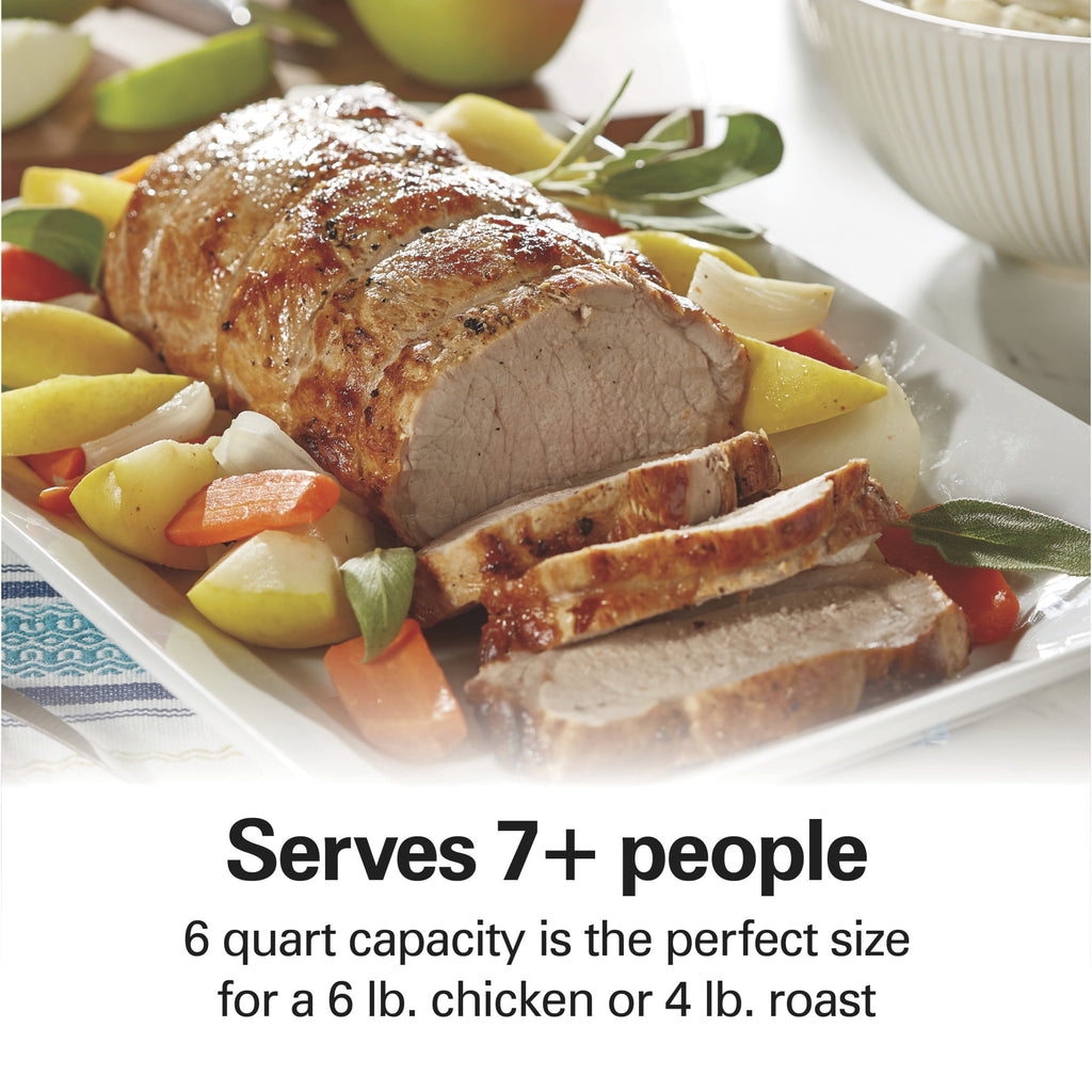 Hamilton Beach 6 Qt Programmable Slow Cooker - Stovetop Safe Nonstick Aluminum Crock with Removable Pot, Stainless Steel