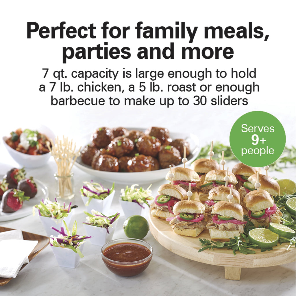 Hamilton Beach Programmable Stay or Go® Slow Cooker - 7 Quart Capacity, Silver, 33676