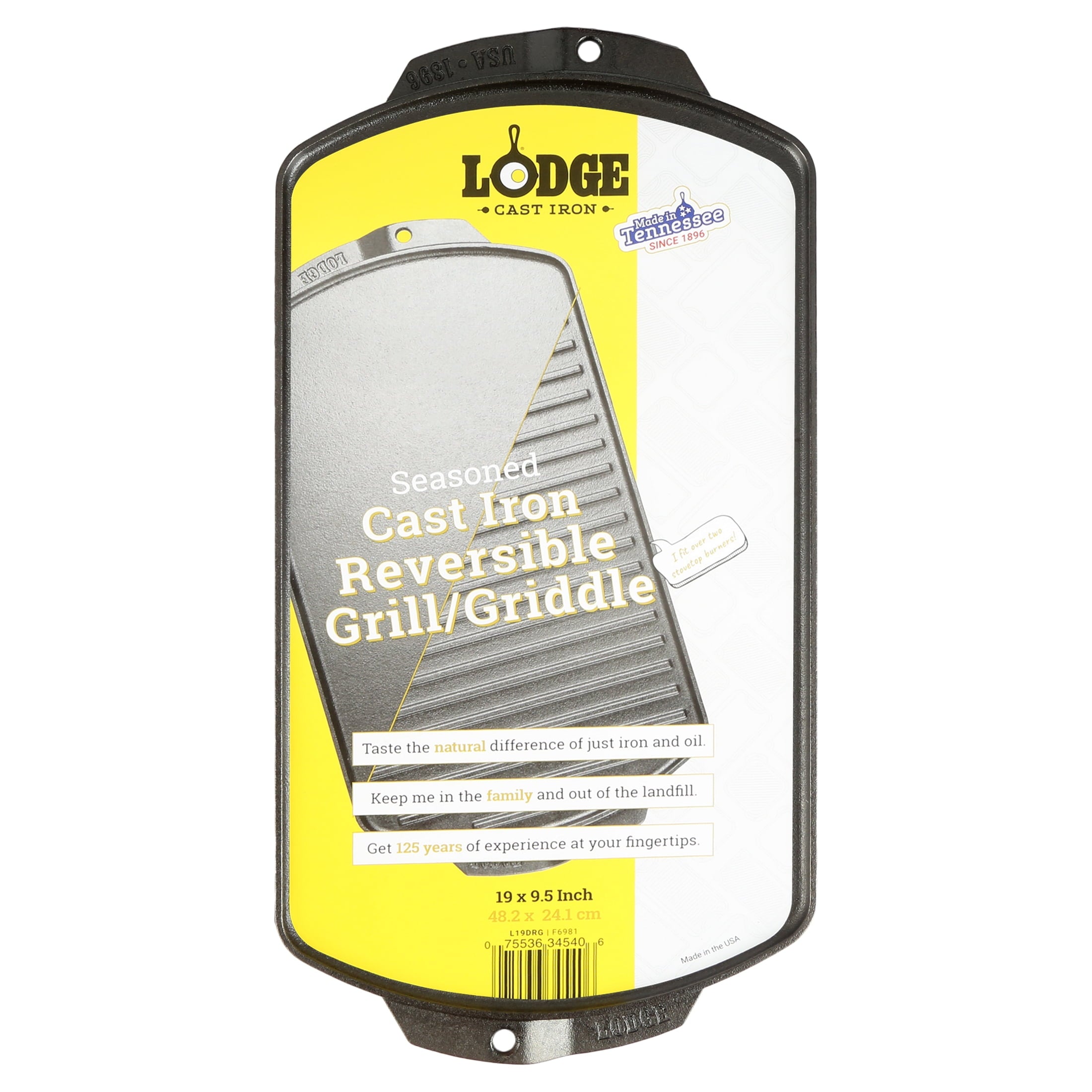 Lodge Seasoned Cast Iron Reversible Grill/Griddle