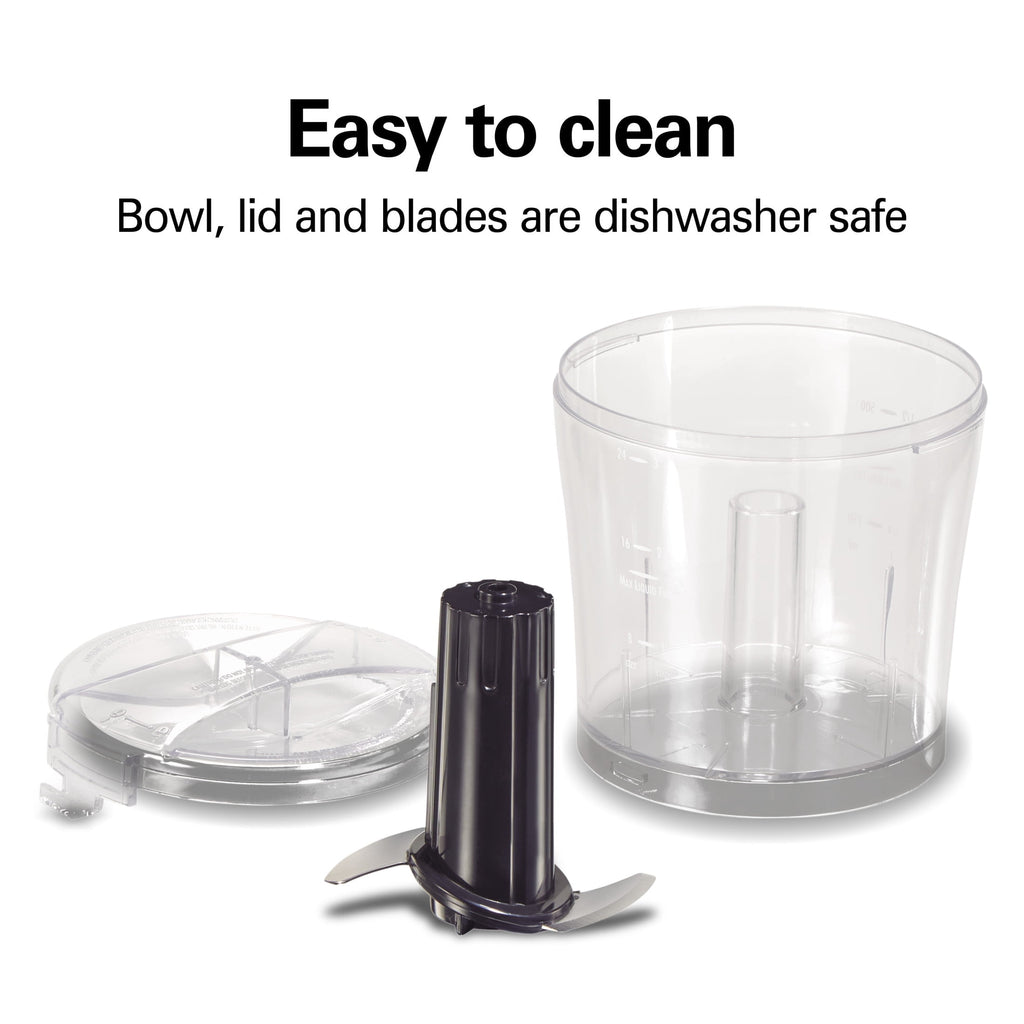 Hamilton Beach Electric Food Chopper & Mini Food Processor - 3-Cup, Black