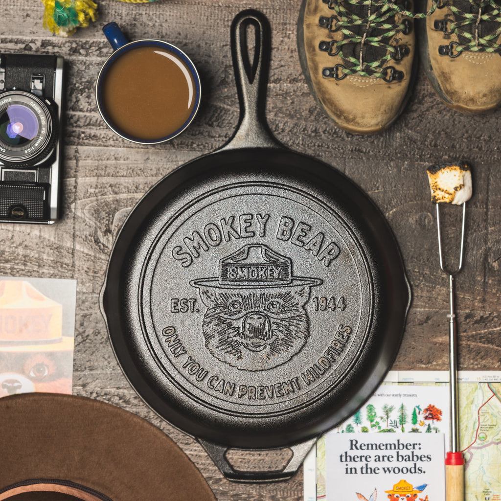 Lodge Cast Iron 10.25" Smokey the Bear Skillet