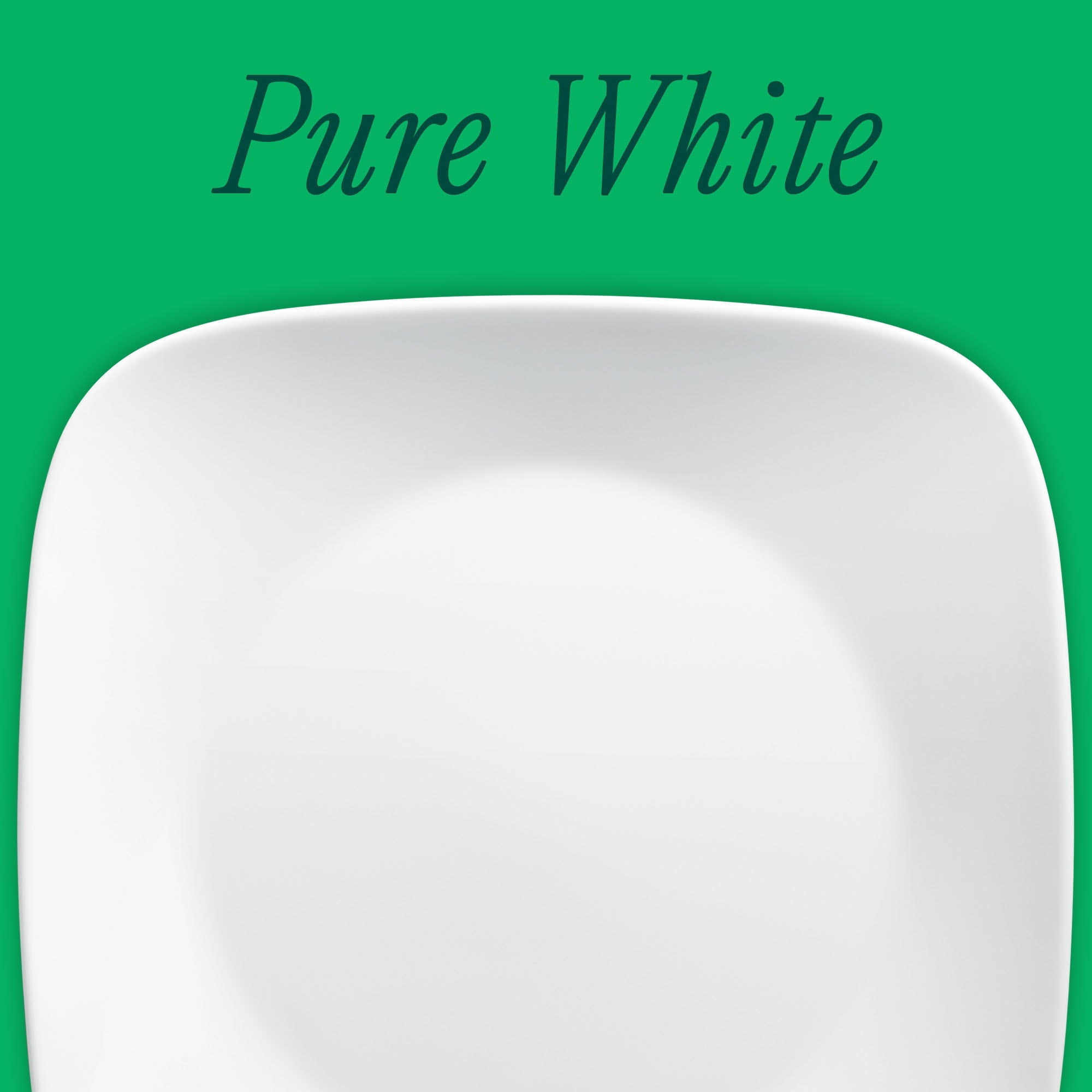 Corelle Pure White Square Lunch Plate - 9"