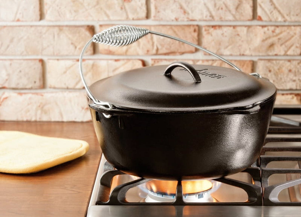 Lodge 7 Quart Cast Iron Dutch Oven With Iron Cover L10DO3