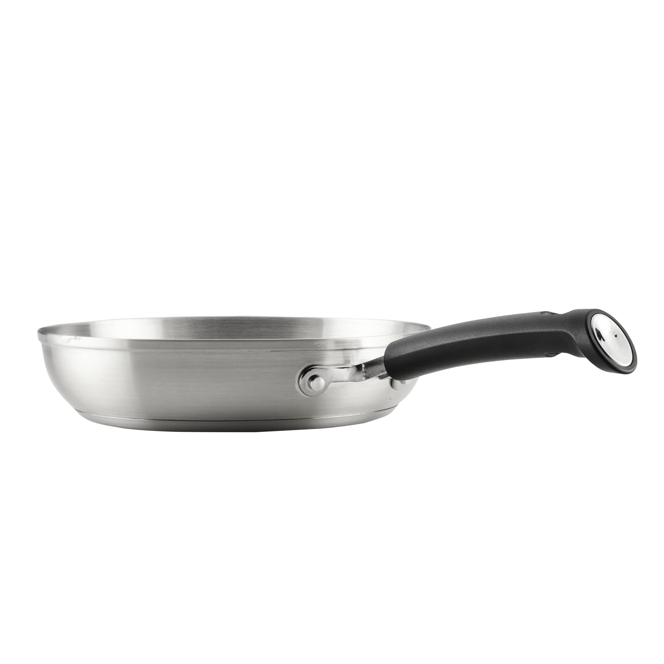 Farberware TrueCook Stainless Steel 14 Pcs Cookware Set - Dishwasher Safe, Metal Utensil and Induction Safe, Stainless Steel